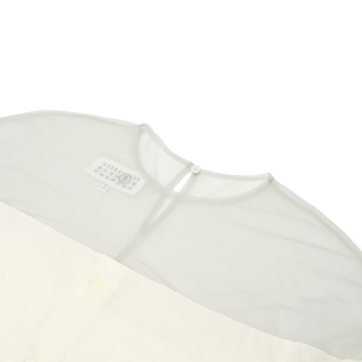 MM6 Maison Margiela Long-Sleeved Shirt (Off White) - Image 3