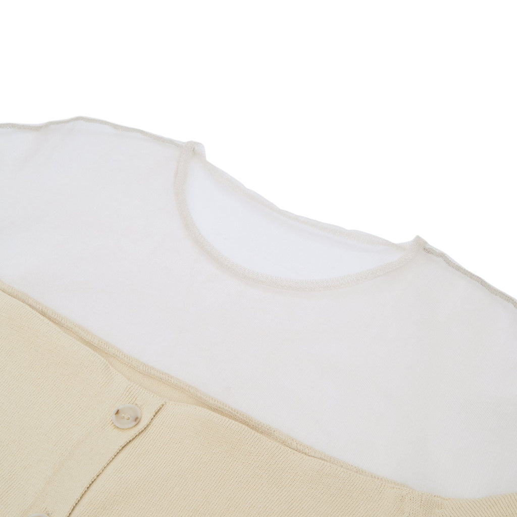 MM6 Maison Margiela Cardigan (Beige) - Image 3