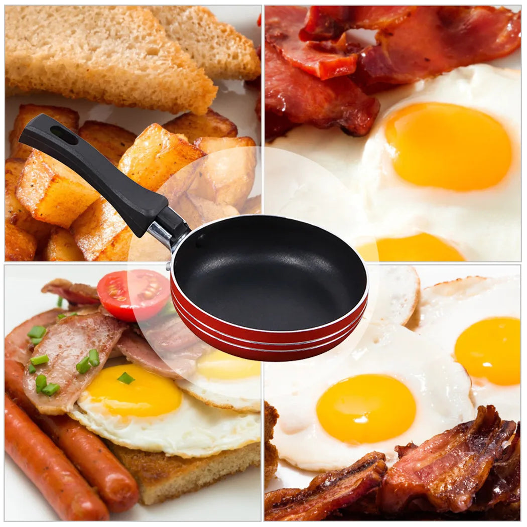 12cm/14cm/16cm Mini Frying Pan Non-Stick Steel Frypan Pot Saucepan Random Color For Cookware Kitchen Cookware - Image 7