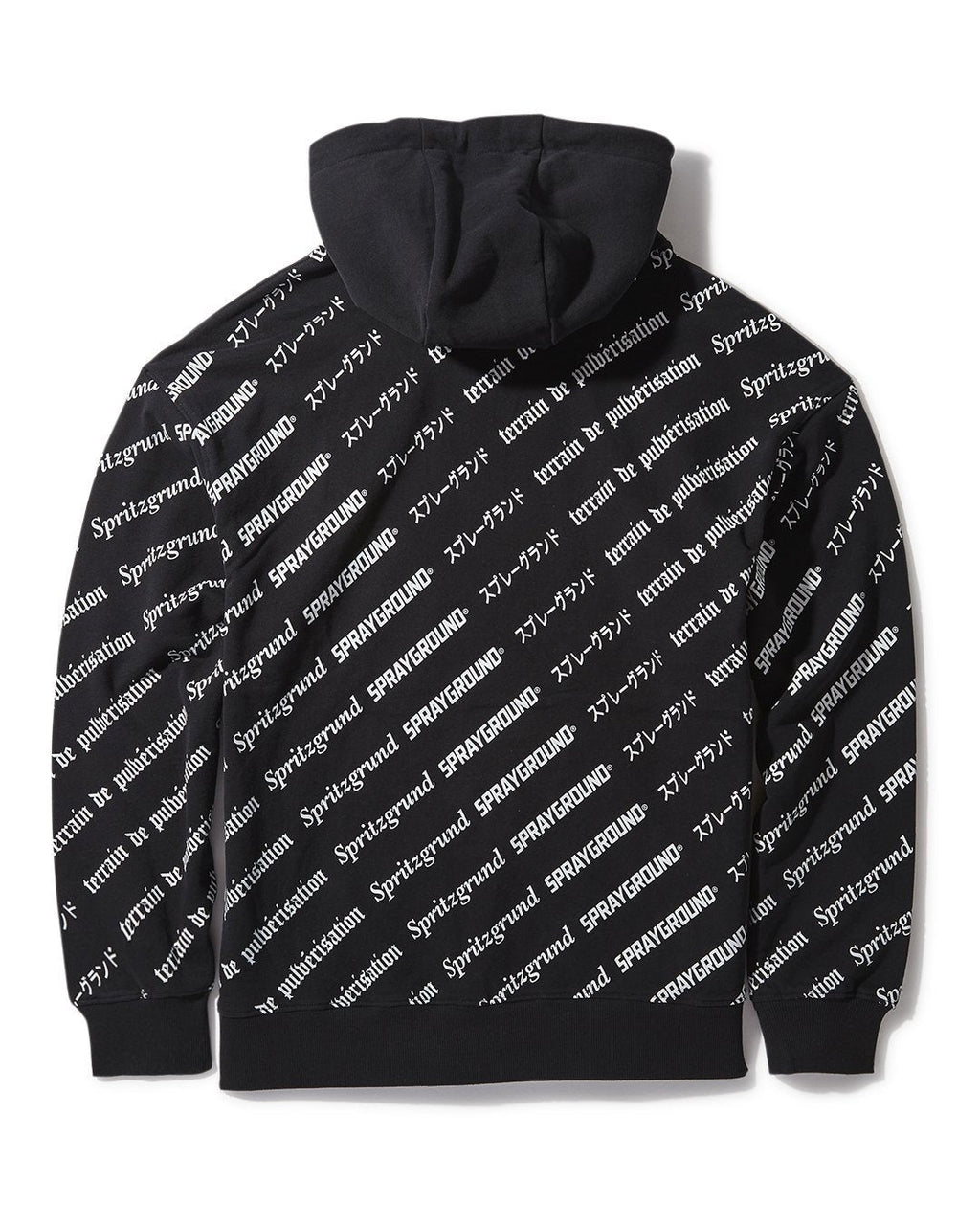 Sg Logo Repeat Hoodie Pullover Black - Image 3