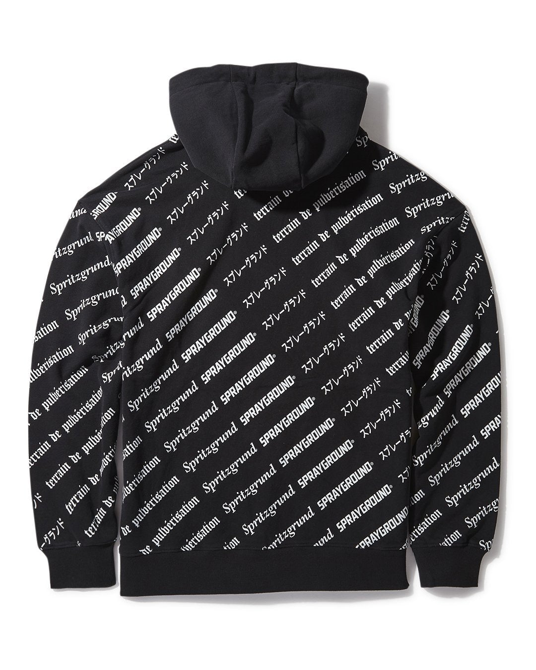 Sg Logo Repeat Hoodie Pullover Black - Image 3