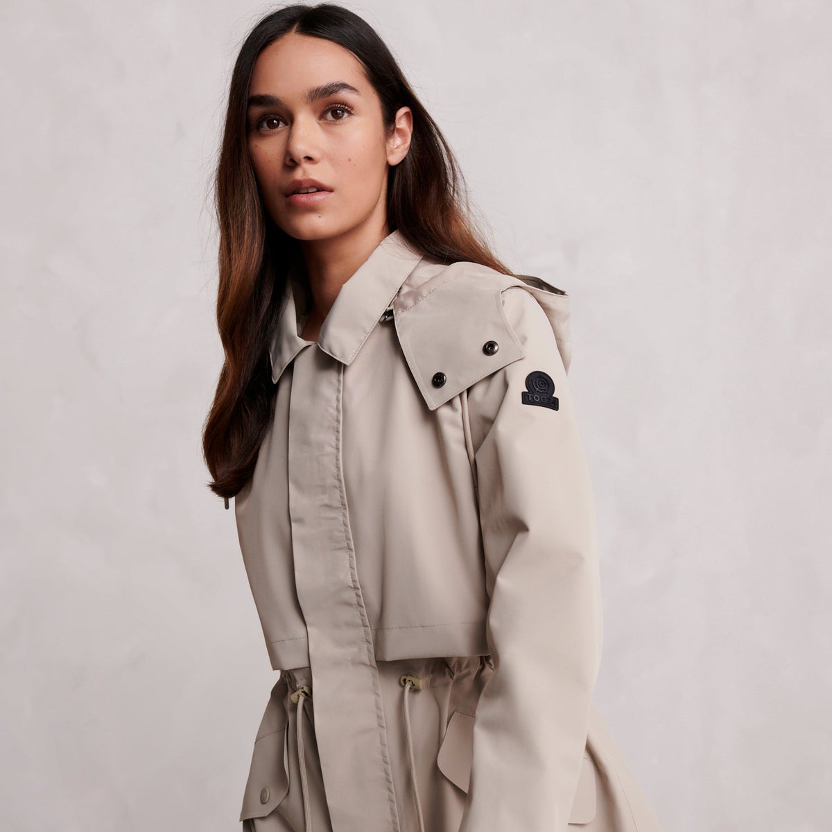 Alva Womens Waterproof Trench Coat - Taupe - Image 7