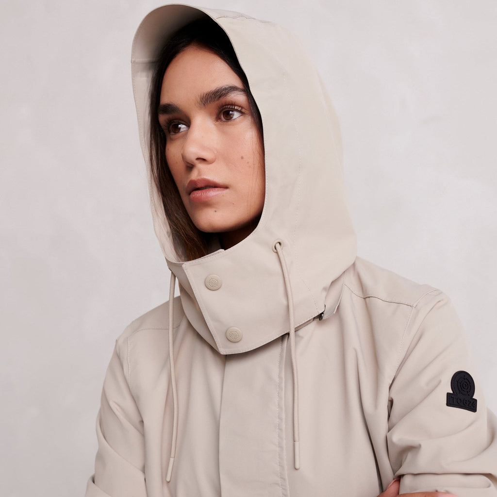 Alva Womens Waterproof Trench Coat - Taupe - Image 8