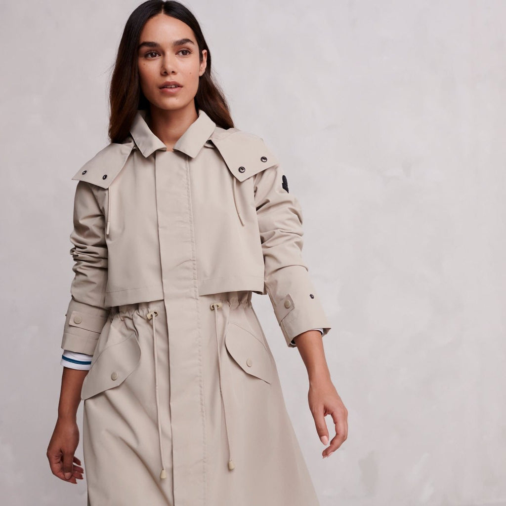 Alva Womens Waterproof Trench Coat - Taupe - Image 9