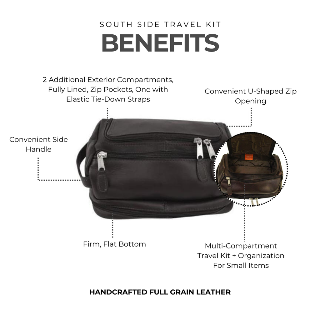 South Side Leather Travel Kit - Image 4