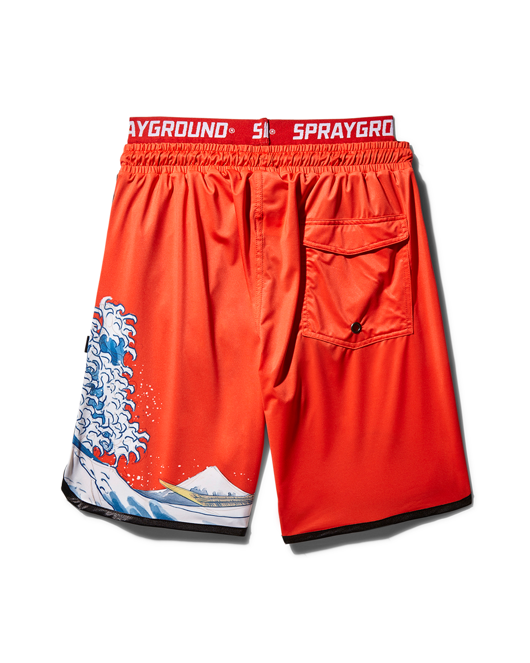 Japan Wave Corto Swim Trunks (Red) - Image 2