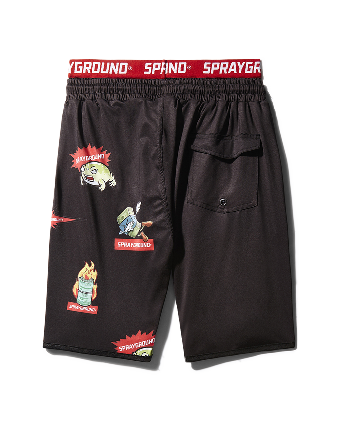 Patch All-In Corto Swim Trunks (Black) - Image 2