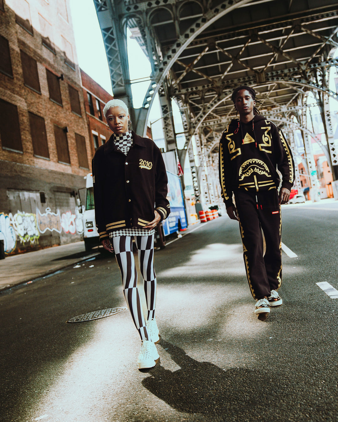 A.I.9 African Intelligence Guilded Leopard - Sandflower Collab Varsity Jacket - Image 11