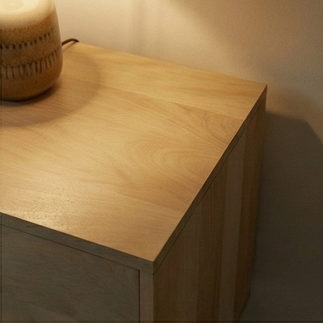 Minimalist Mango Wood Oslo Bedside Table - Image 2