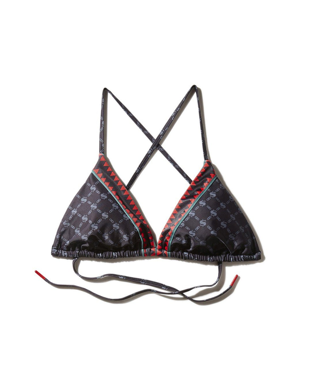Midnight Money Pattern Bikini Top - Image 3