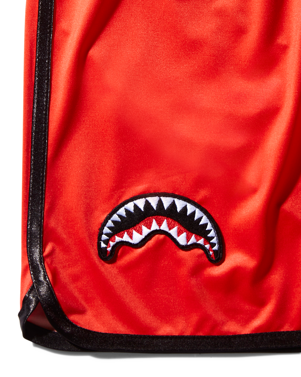 Kids Japan Wave Swim Trunks (Red) - Image 5