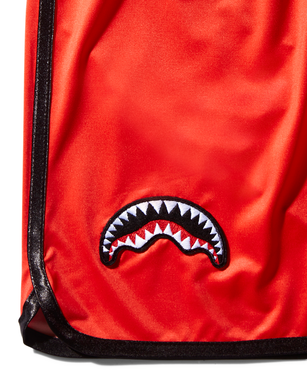Kids Japan Wave Swim Trunks (Red) - Image 5