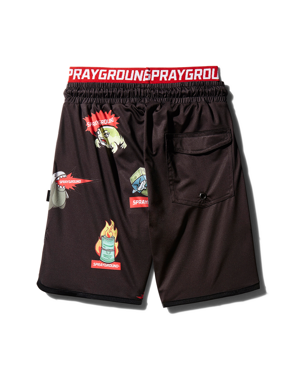 Kids Patch All-In Swim Trunks (Black) - Image 2