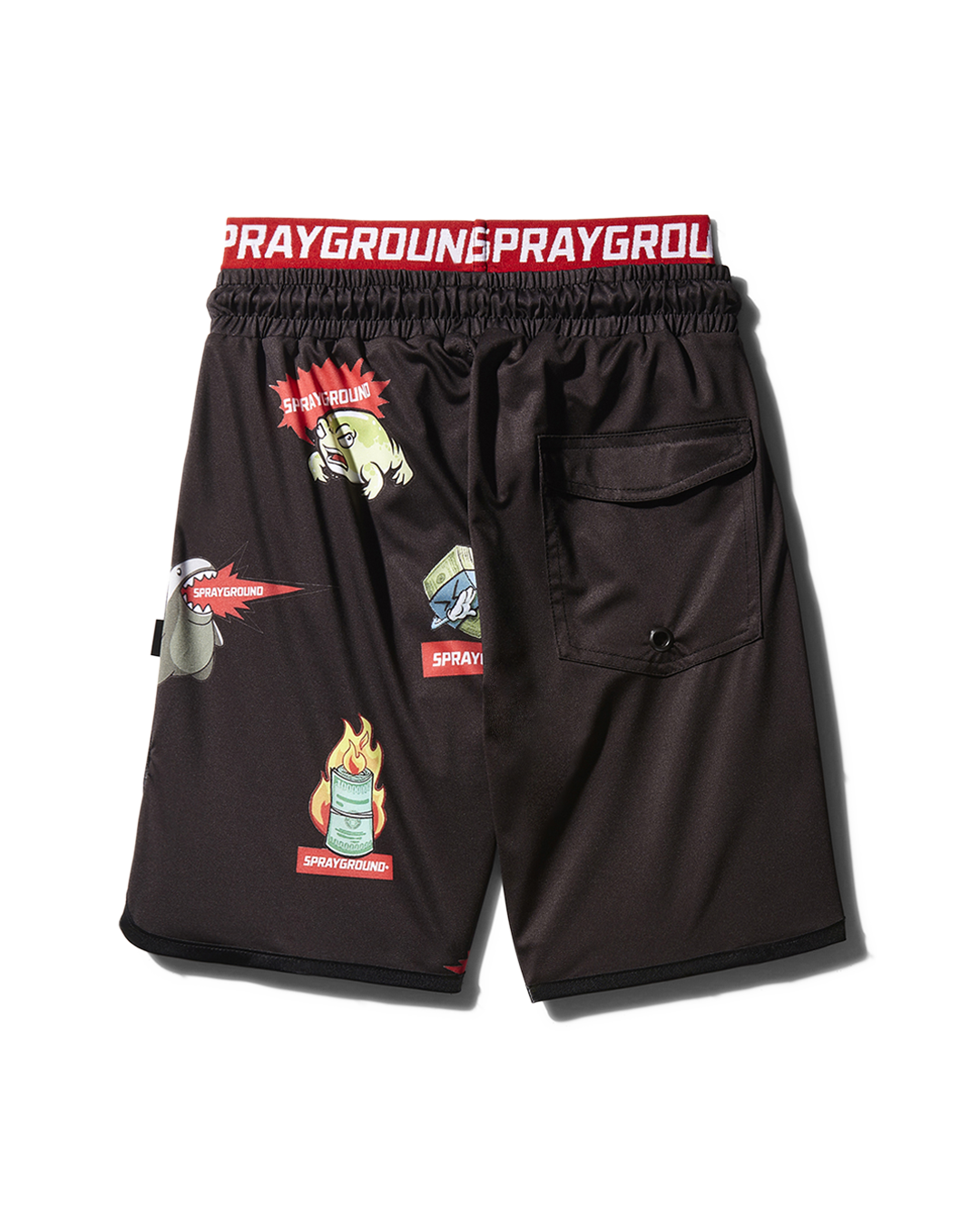 Kids Patch All-In Swim Trunks (Black) - Image 2