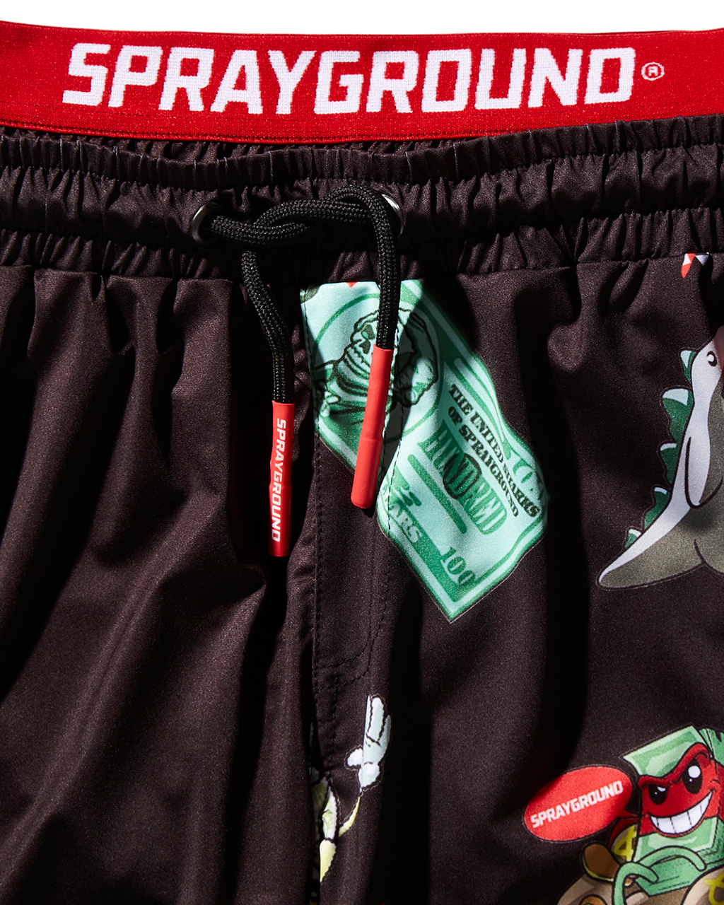 Kids Patch All-In Swim Trunks (Black) - Image 3