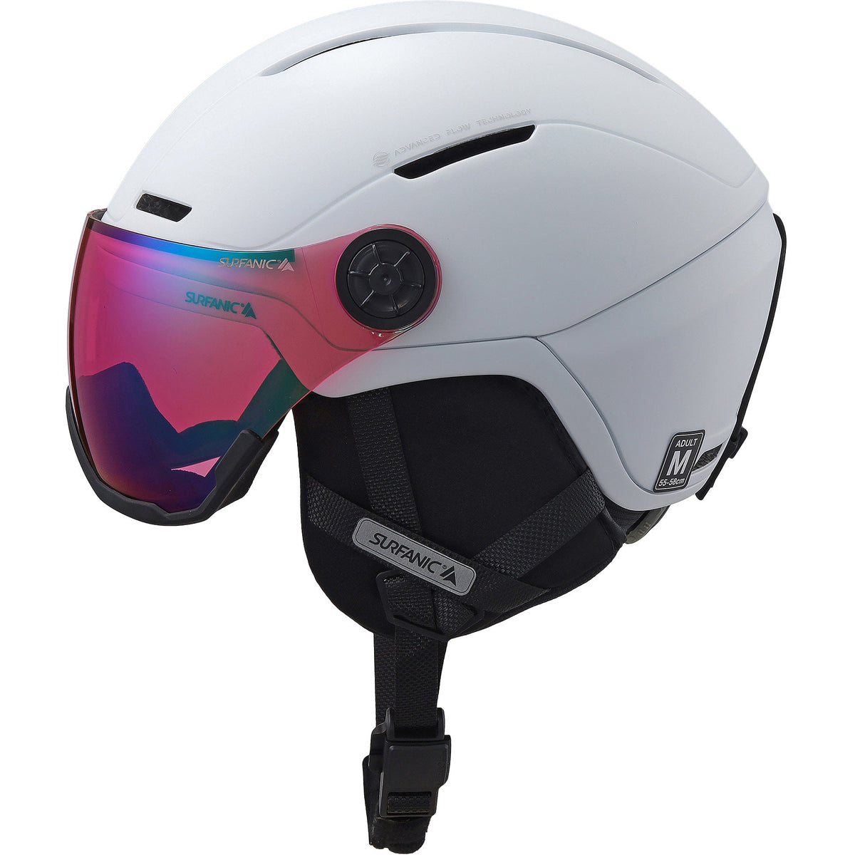 Surfanic Halo Visor Helmet - Optic White - Image 2
