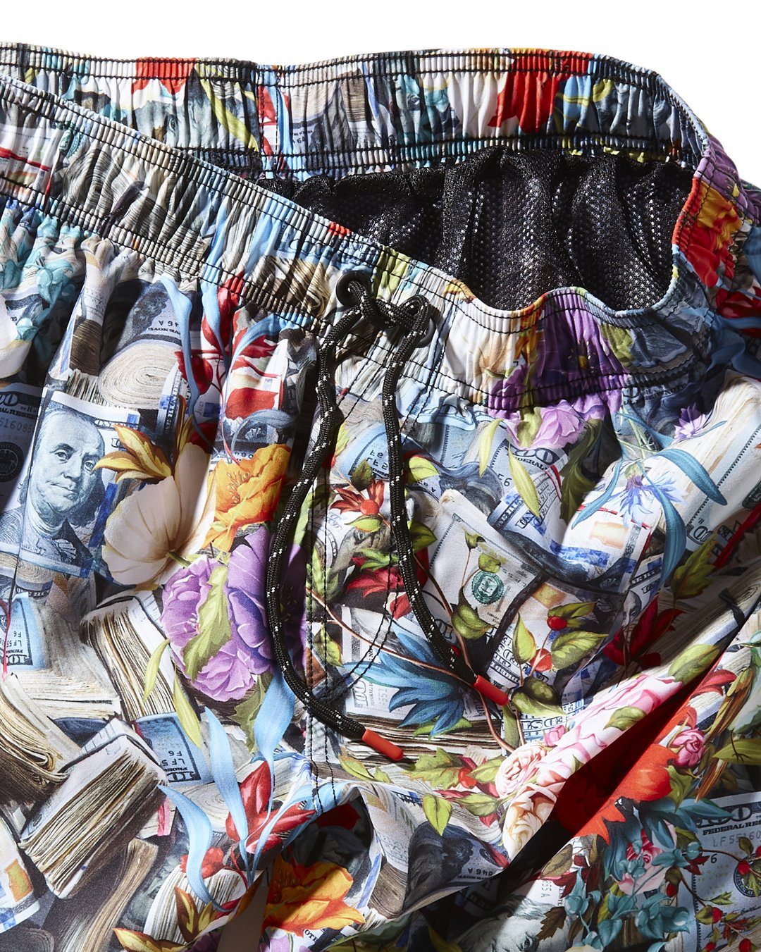 Floral Money Shoto Swim Trunks - Image 5