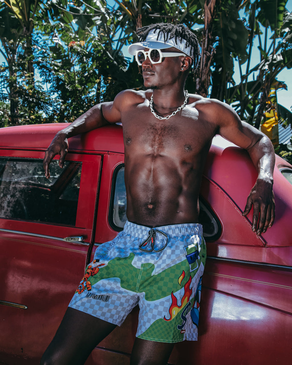 Wtf Art Shoto Swim Trunks - Image 2