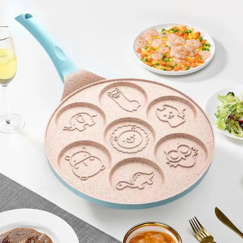 Seven-Hole Breakfast Nonstick Frying Pan - Image 2
