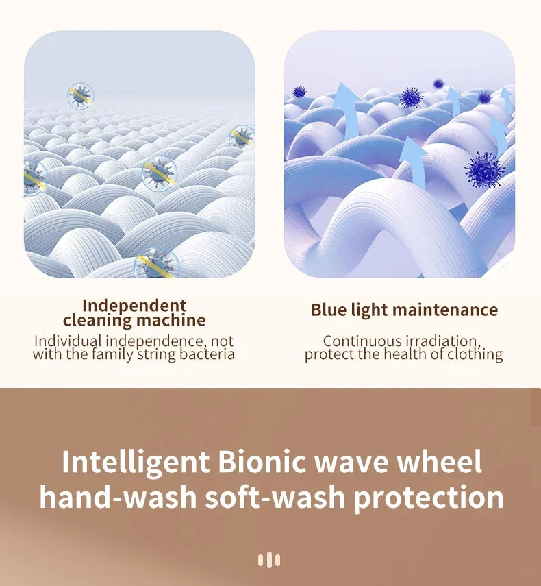 Small Washing Machine for Underwear Children's Clothes mini Washer fully automatic Portable Washing Machine - Image 16