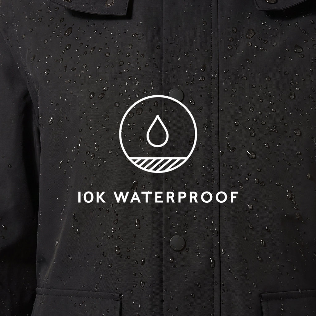 Shea Womens Waterproof Trench Coat - Black - Image 10