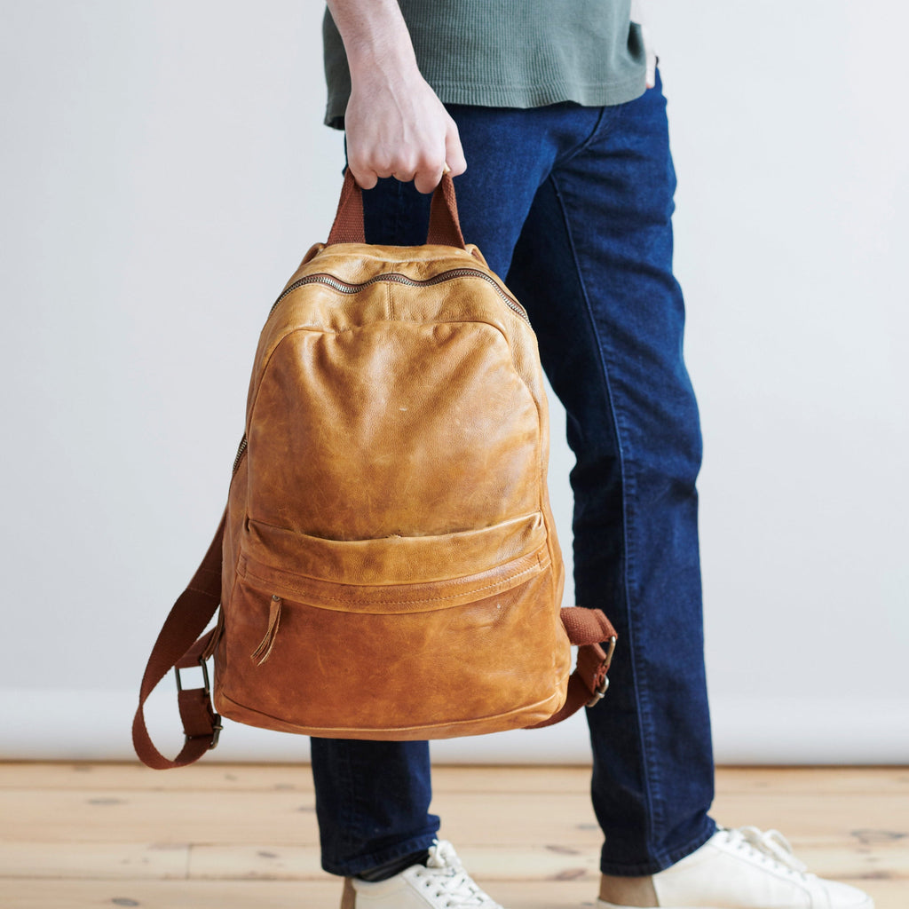 Sheldon Leather Backpack - Image 4