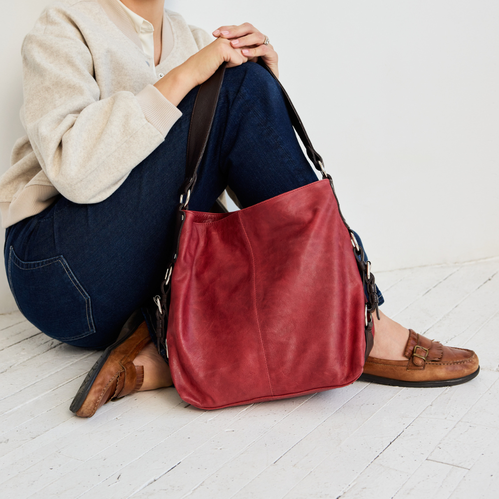 Simone Md Leather Shoulder Bag - Image 21