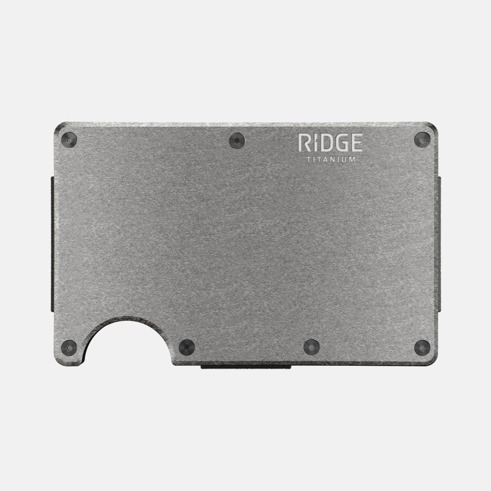 Ridge Wallet - Stonewashed Titanium