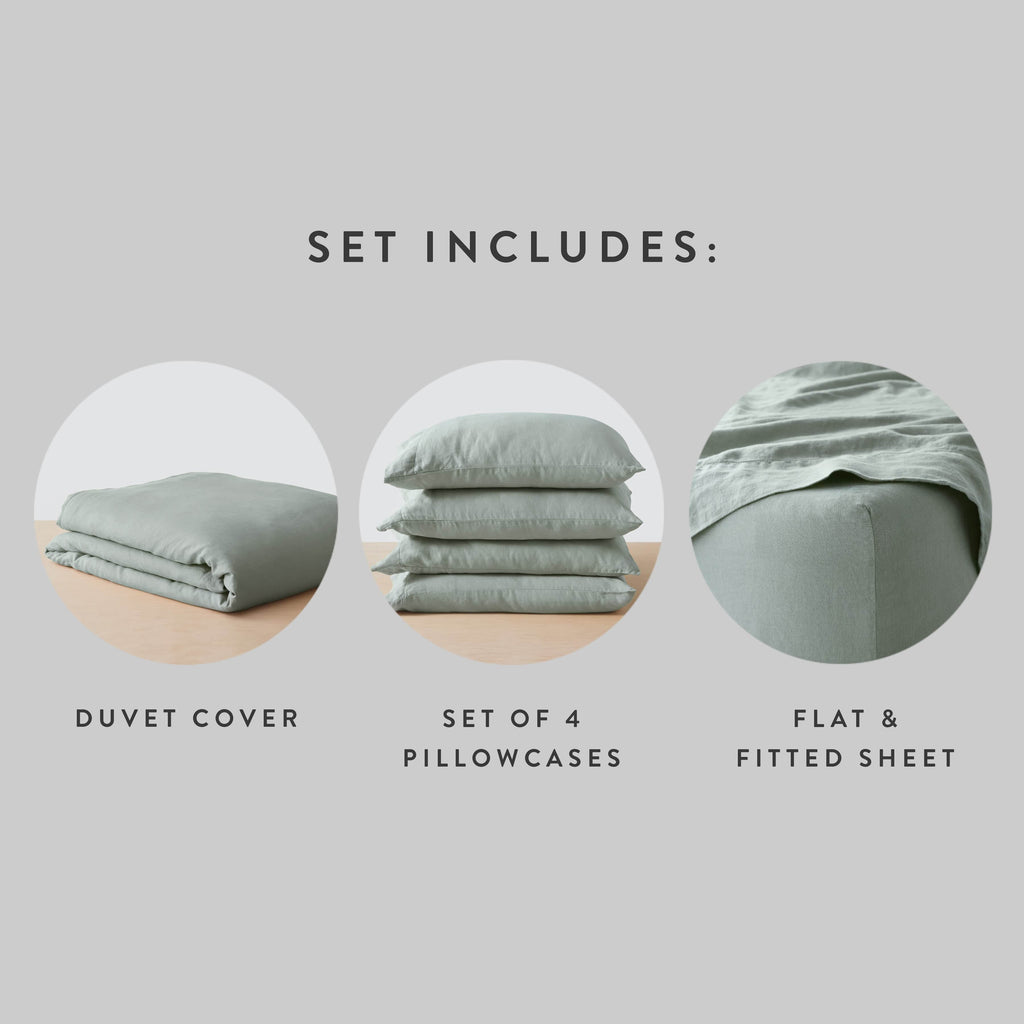Stonewashed Linen Bed Bundle - Image 111