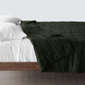 Stonewashed Linen Quilt - Emerald
