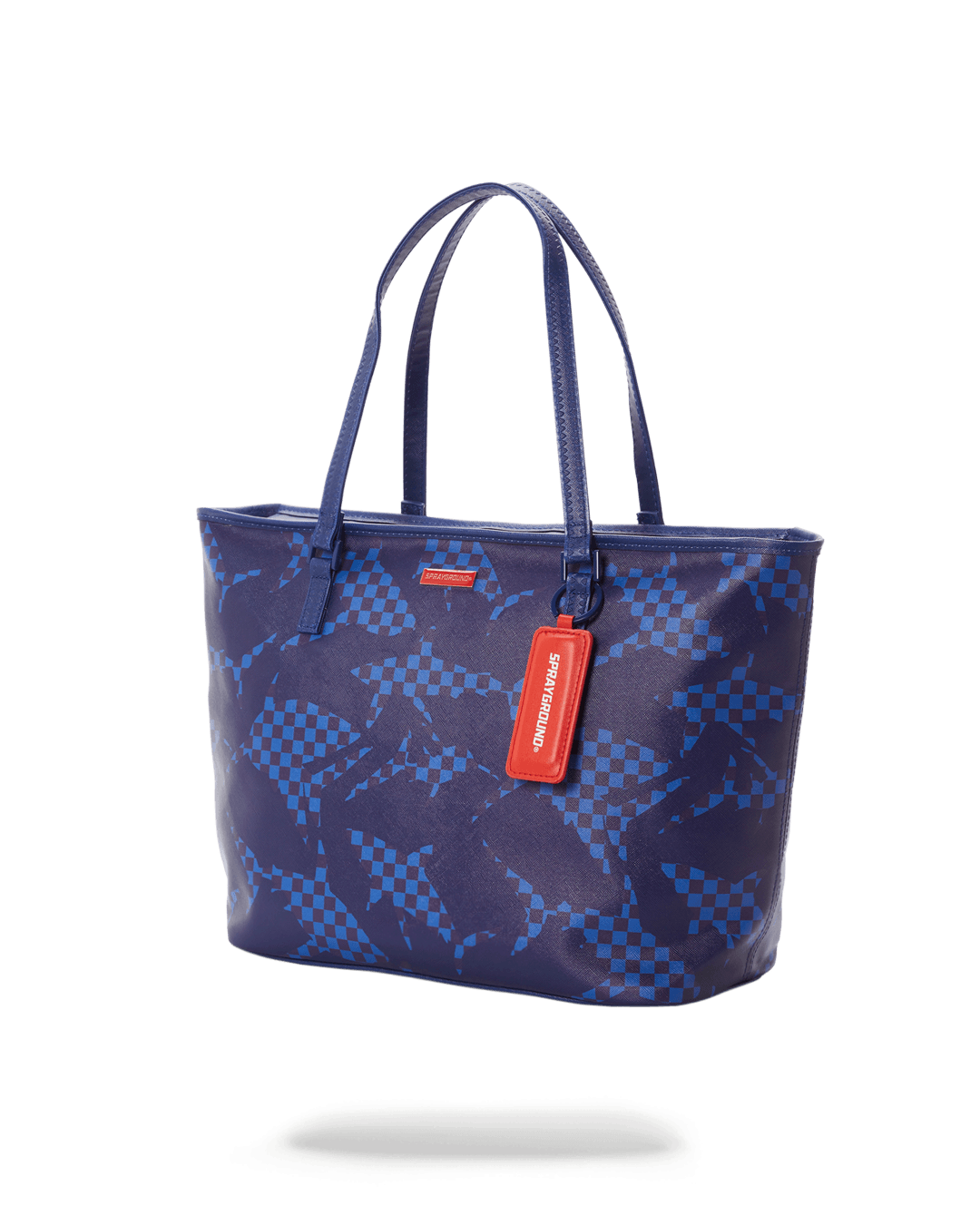 Shark Check (Blue) Tote - Image 3