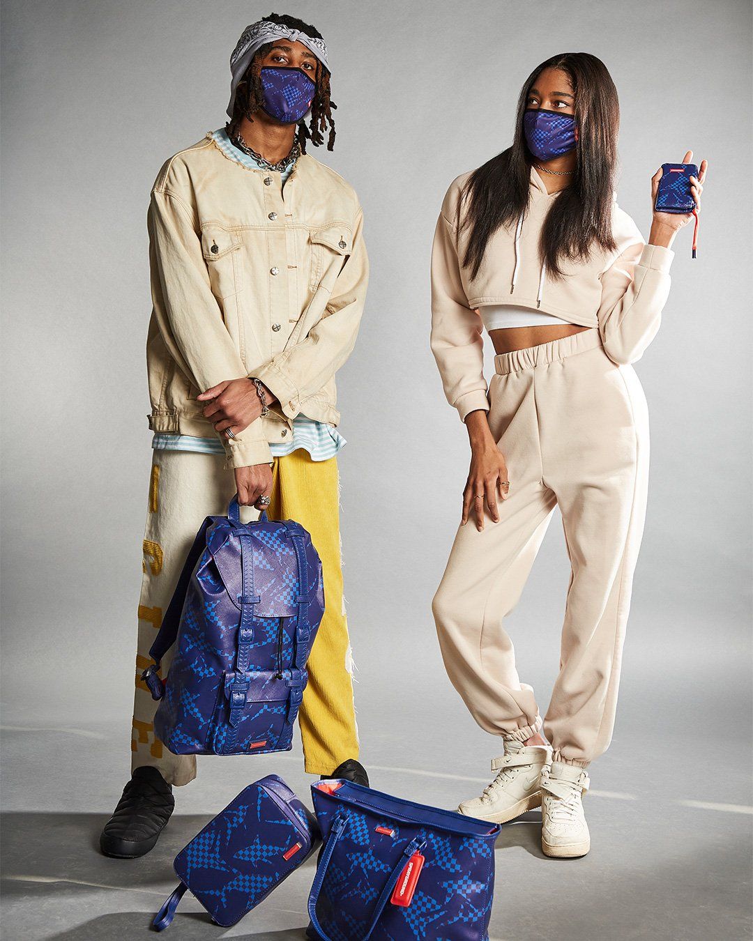 Shark Check (Blue) Tote - Image 8