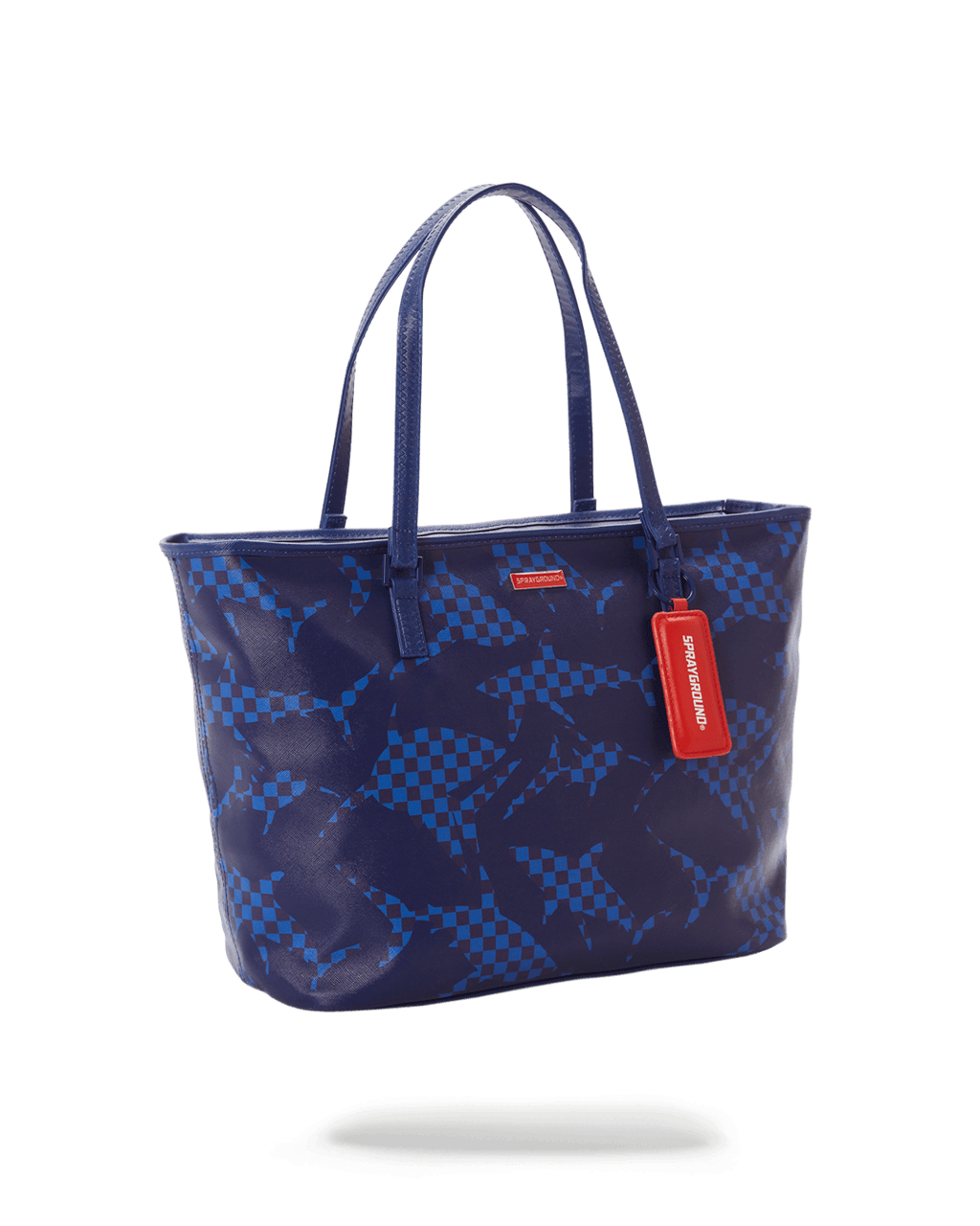 Shark Check (Blue) Tote - Image 9
