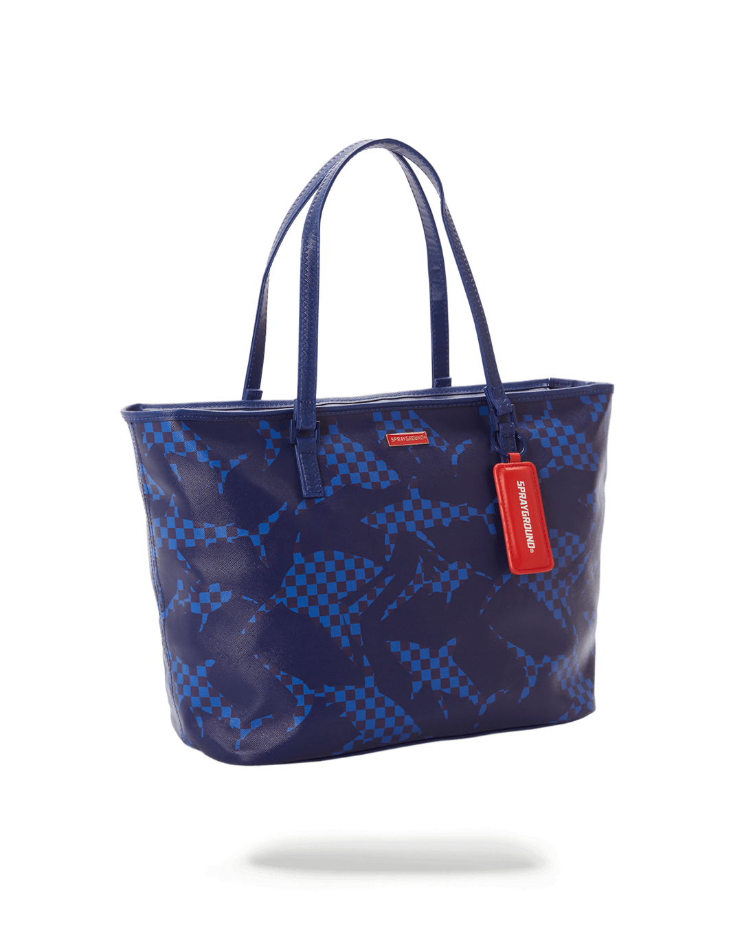 Shark Check (Blue) Tote - Image 9
