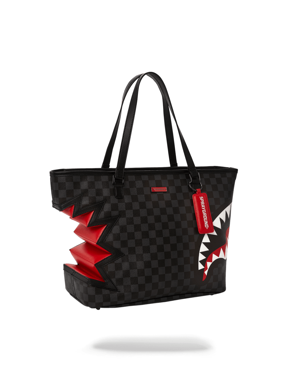 Shark Bite Sharks in Paris Gray Tote - Image 5