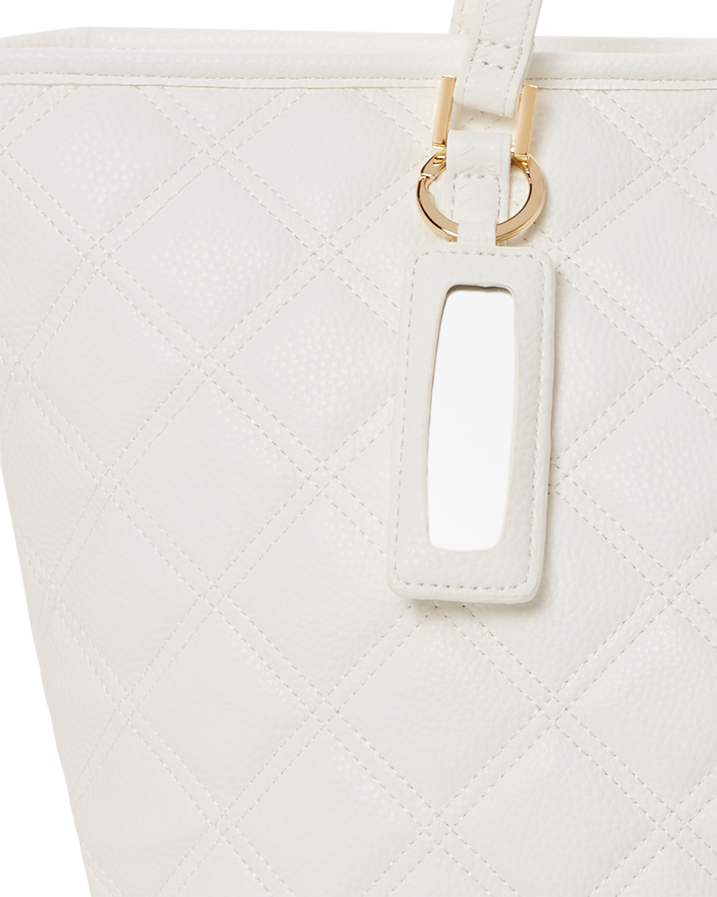 Riviera Le Blanc Gold Chain Shark Tote - Image 10