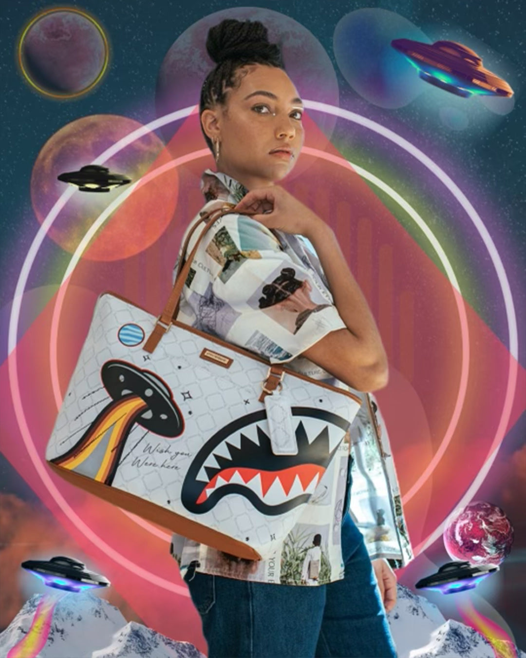 Ufo Flying Colors Tote - Image 2