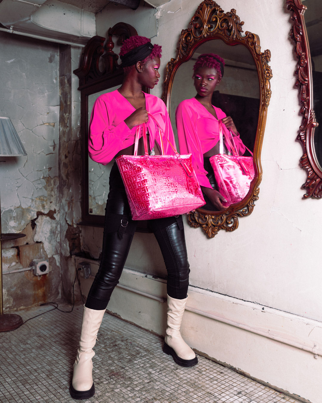 Infiniti Pink Diamond Tote - Image 8