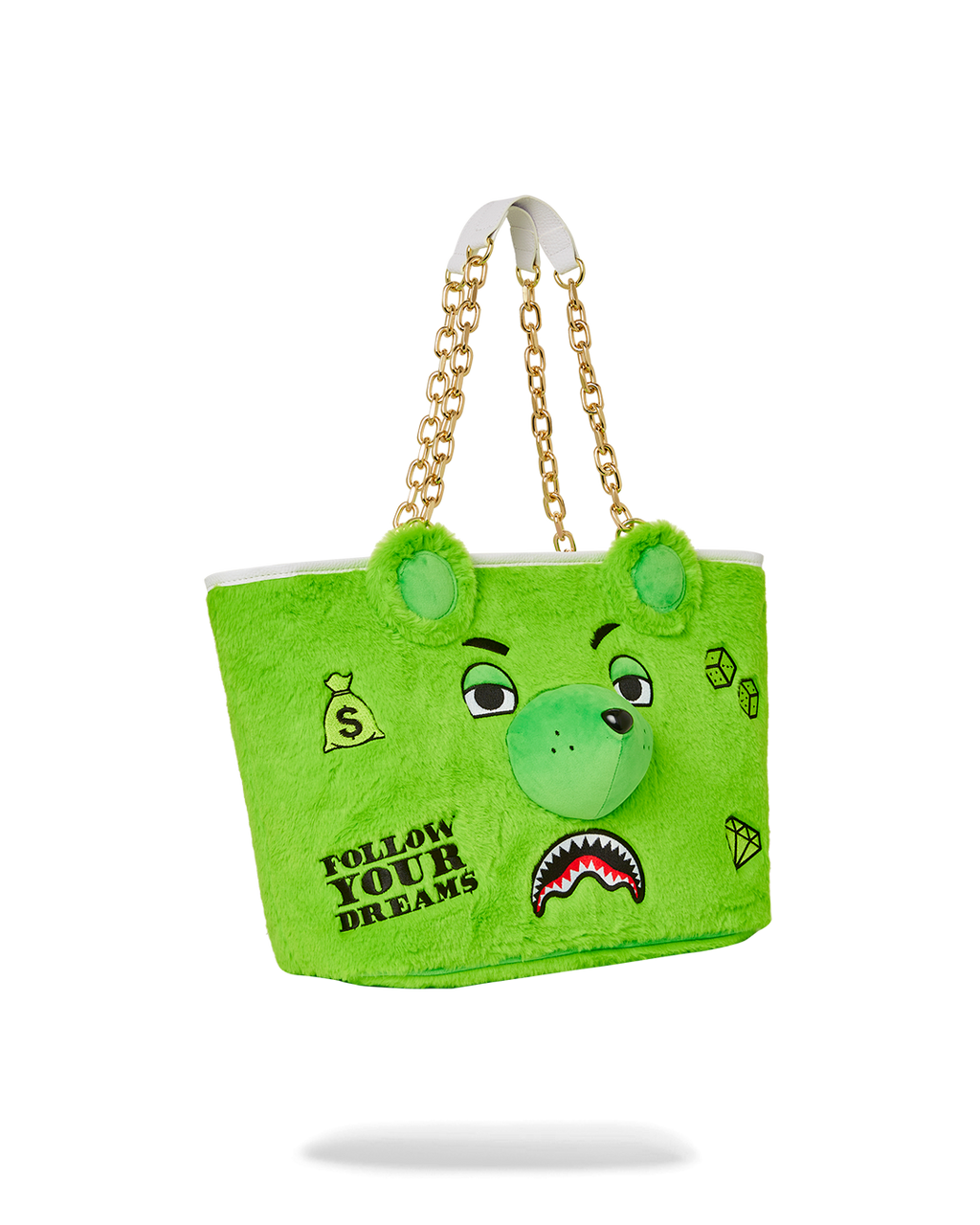Plush Moneybear Tote (Green) - Image 3