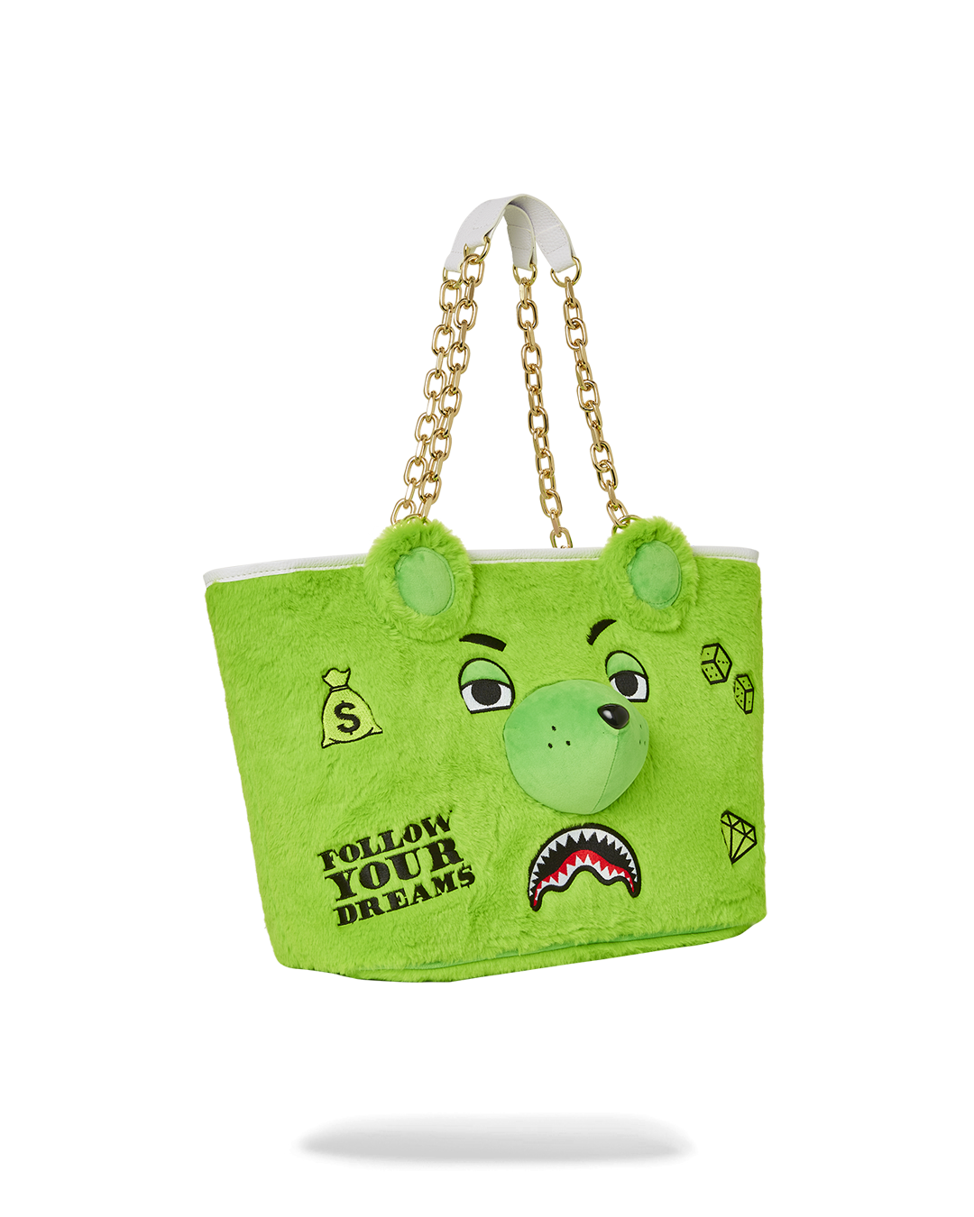 Plush Moneybear Tote (Green) - Image 3