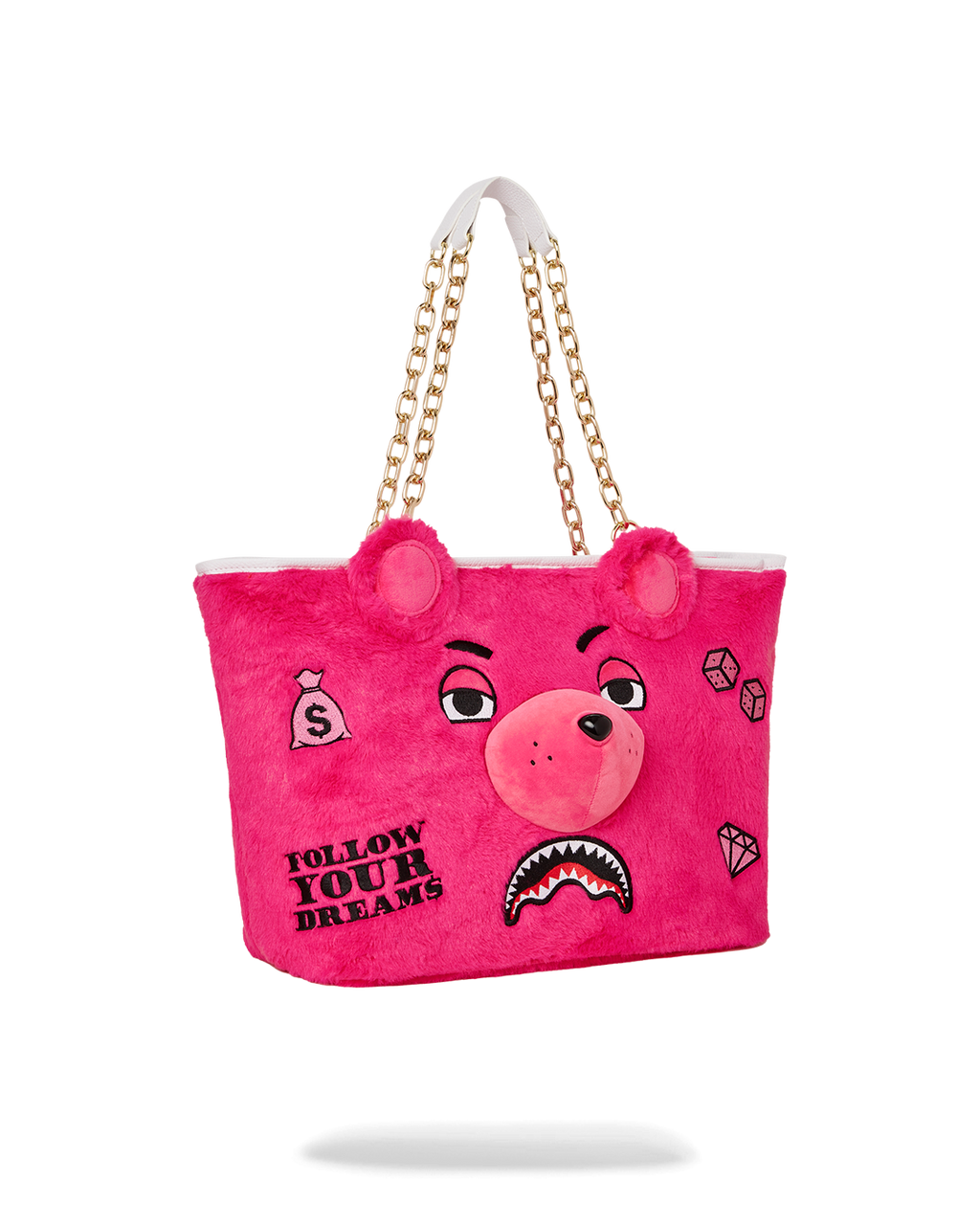 Plush Moneybear Tote (Pink) - Image 3