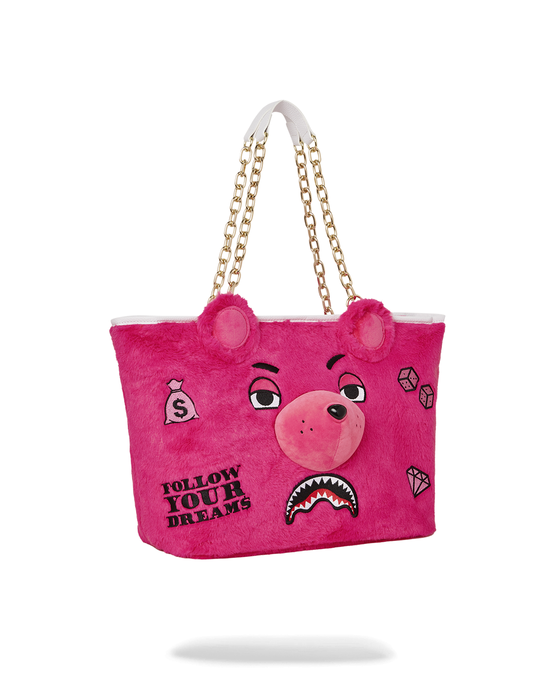 Plush Moneybear Tote (Pink) - Image 3