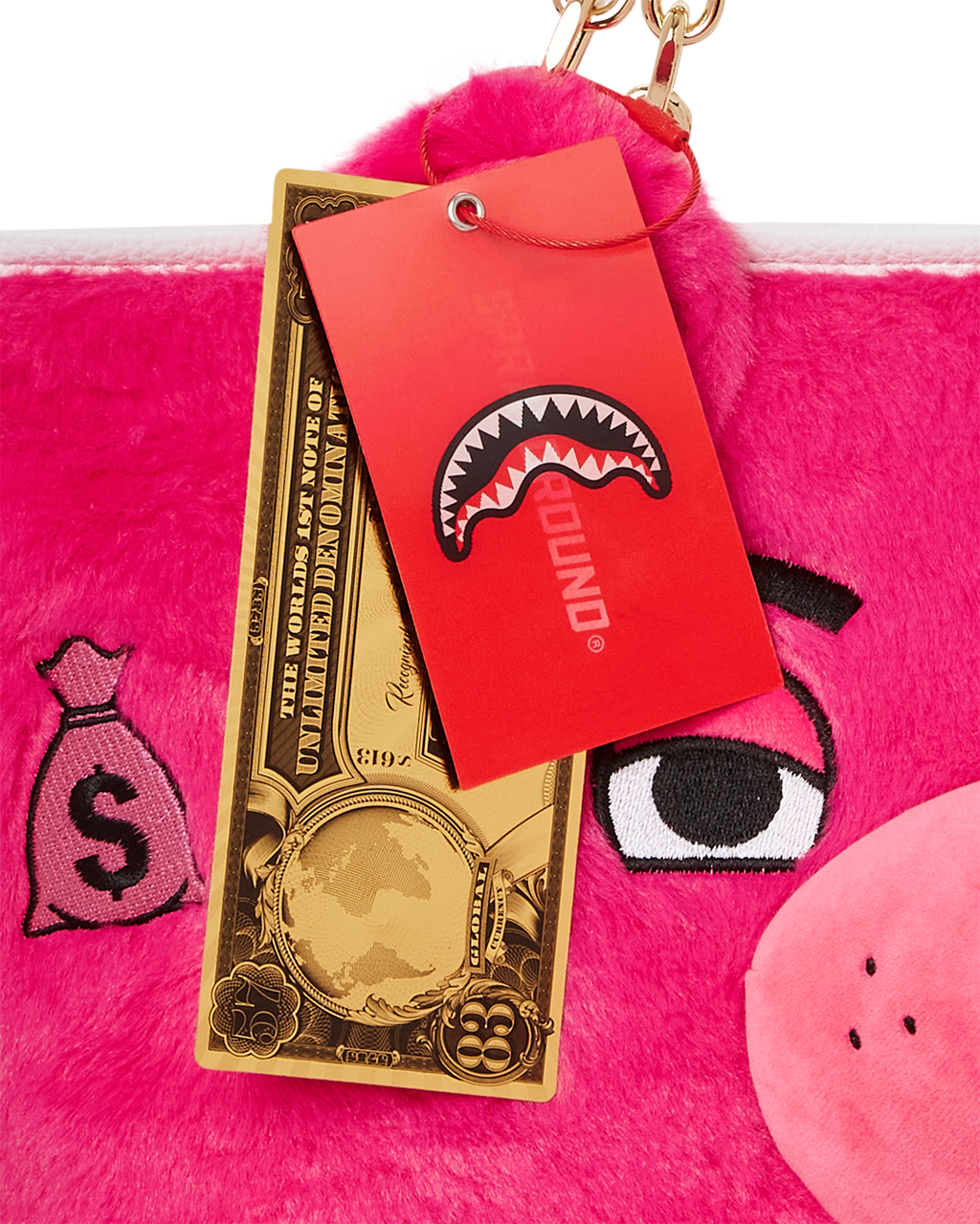 Plush Moneybear Tote (Pink) - Image 13