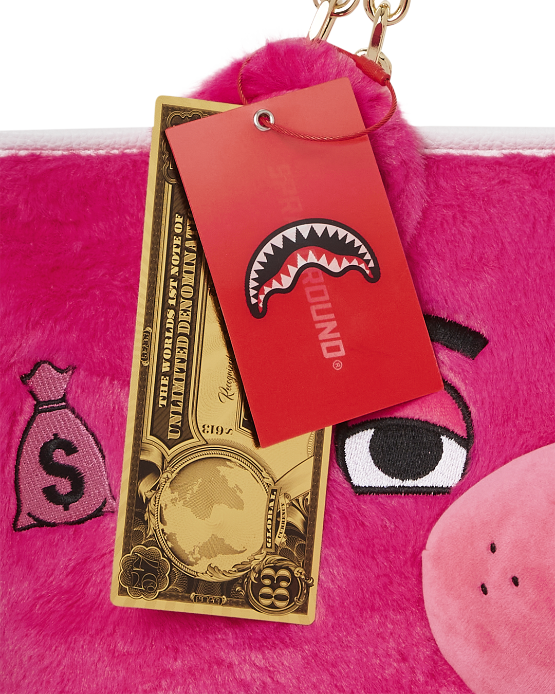 Plush Moneybear Tote (Pink) - Image 13