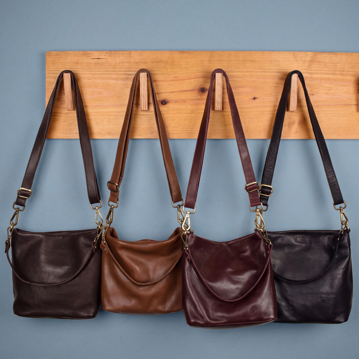 Tabor Milled Leather Crossbody Bag - Image 11