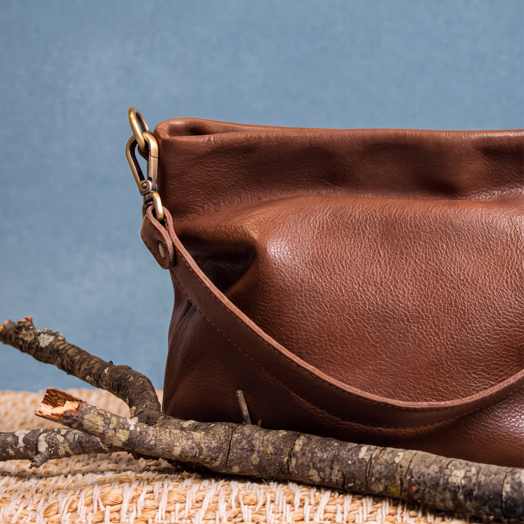 Tabor Milled Leather Crossbody Bag - Image 6