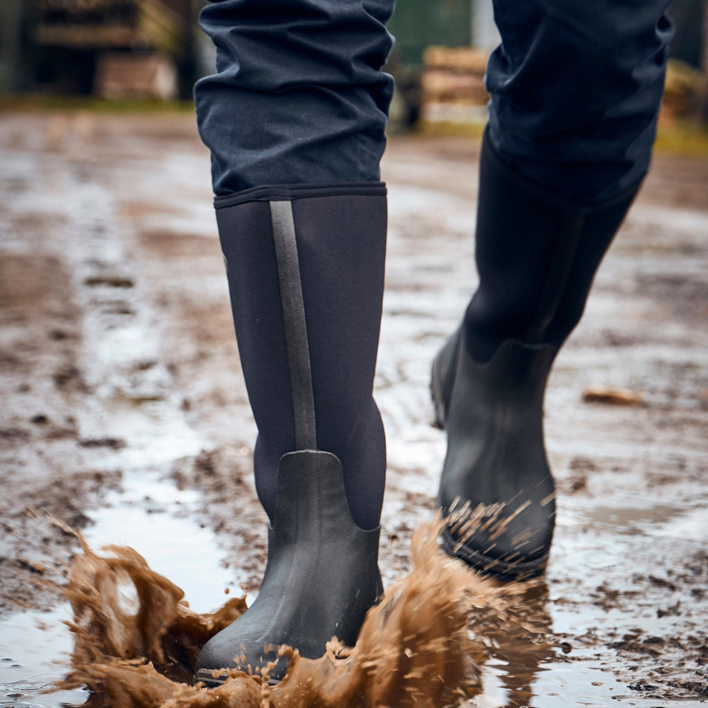 Grubs Boots Frostline Unisex Classic Wellies - Black - Image 2