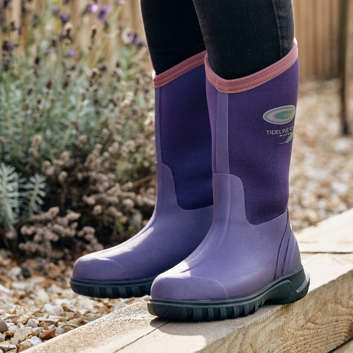 Grubs Boots Tideline Wellies Womens - Purple - Image 3