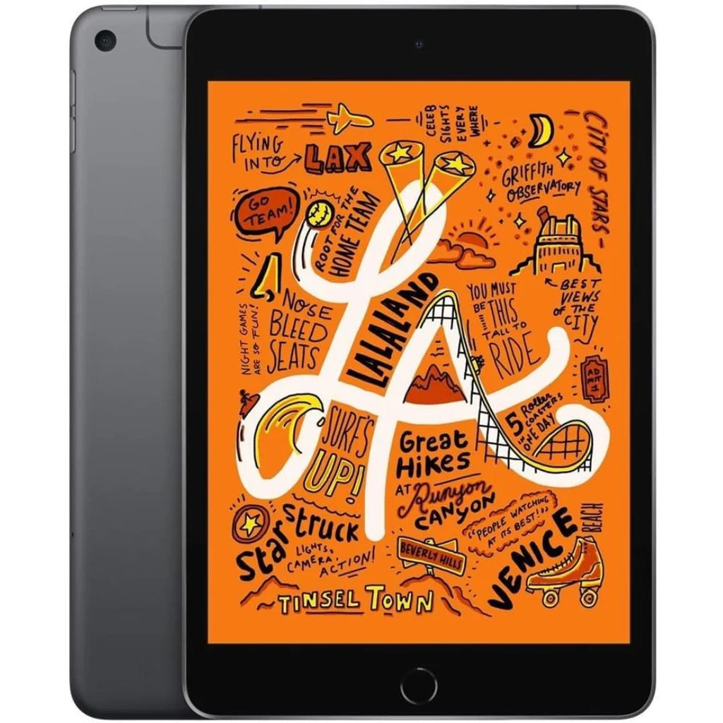 Unlocked Apple iPad mini (5th Gen) – 7.9" – Wi-Fi + Cell – 64GB – Space Gray – MUXF2LL/A
