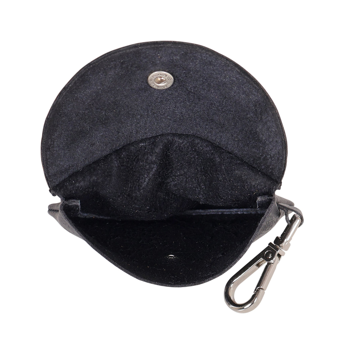Stitch Detail Leather Mini Snap Pouch - Image 6